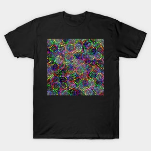 Medley of Rainbow Dot Pattern T-Shirt